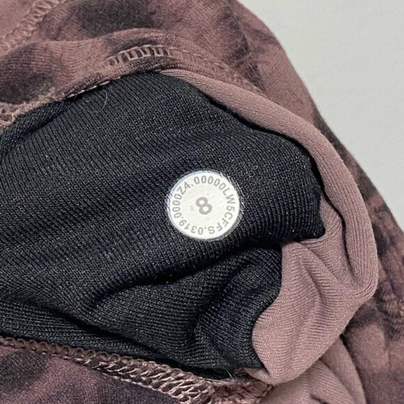 Lululemon Align Pant Mini Dusk Floral Antique Bark Black Size 8 - Picture 11 of 12